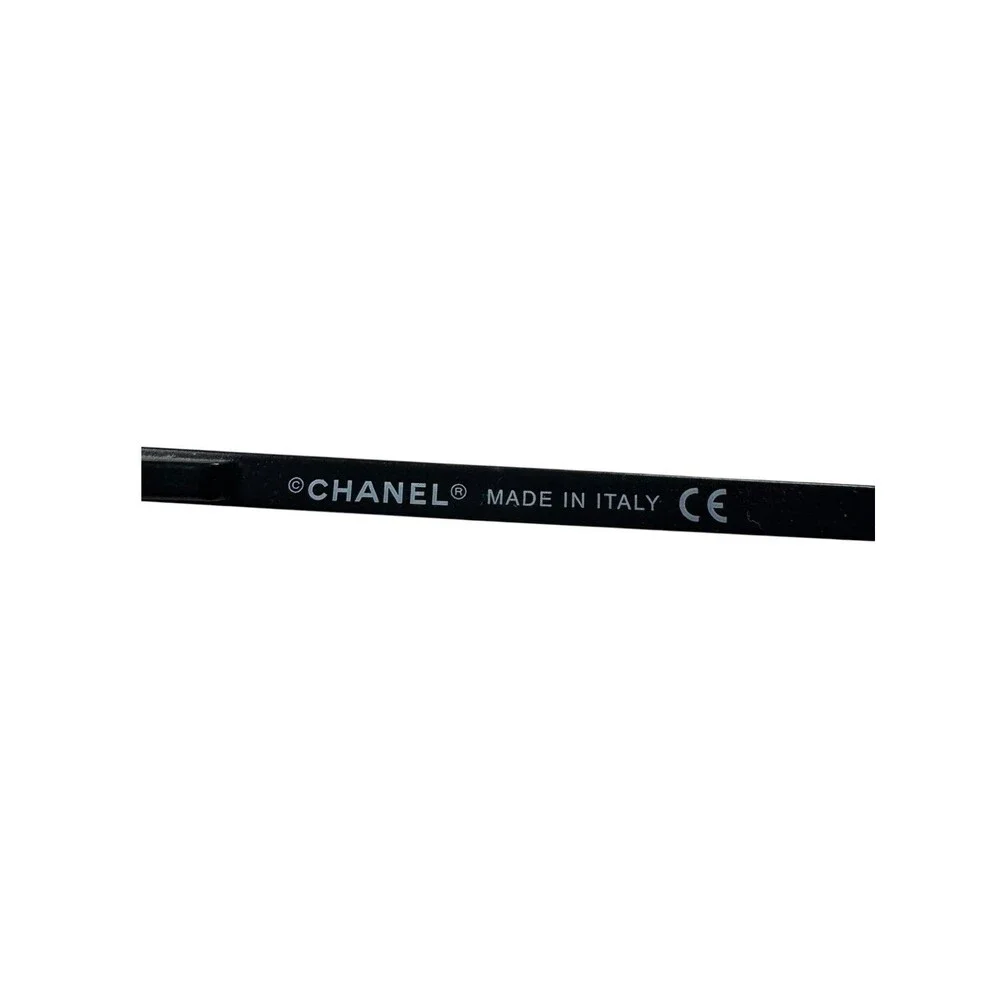 Chanel 4104-B Sunglasses Rimless Black Frame Rhinestone c.101/8G 62-15-120 VTG